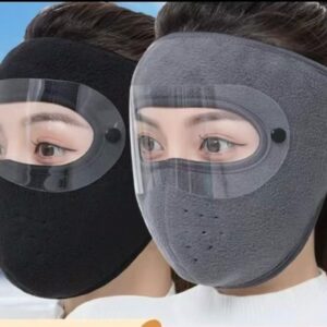 Winter Thermal Face Mask with Transparent Eye Shield – Windproof & Cold Protection for Men & Women